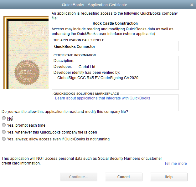Application Certificate Approval Image